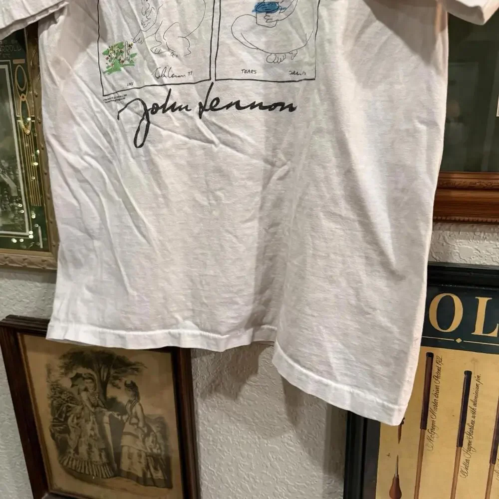 Vintage 1991 Hard Rock Cafe Trippy Psychedelic Art Shirt John Lennon Size XL - Picture 4 of 8